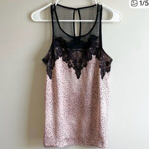 Maurices Y2K Lace Trim Print Cami Top